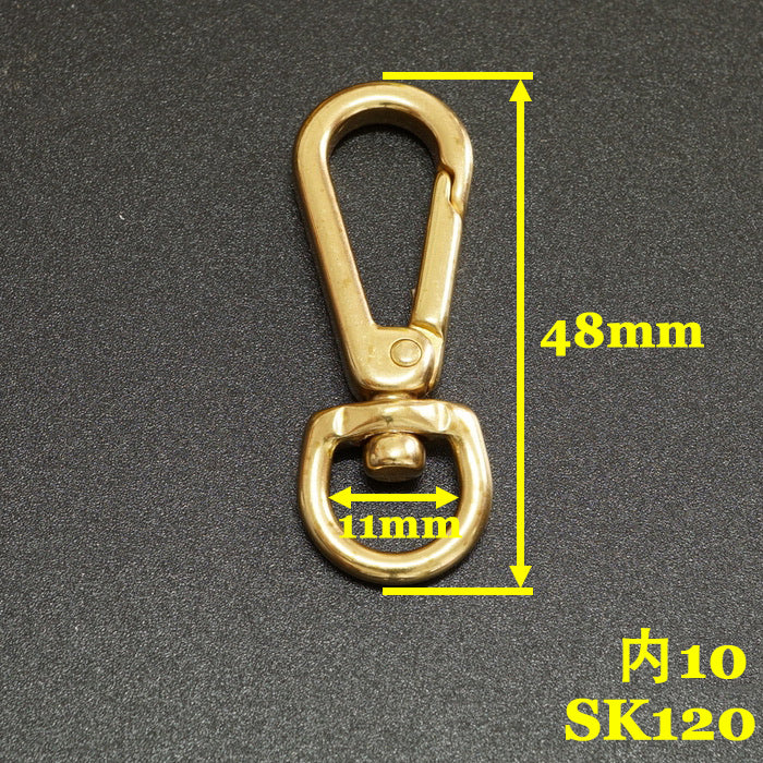 2X Solid brass bag luggage snap hook clip lobster clasps Trigger key swivel part