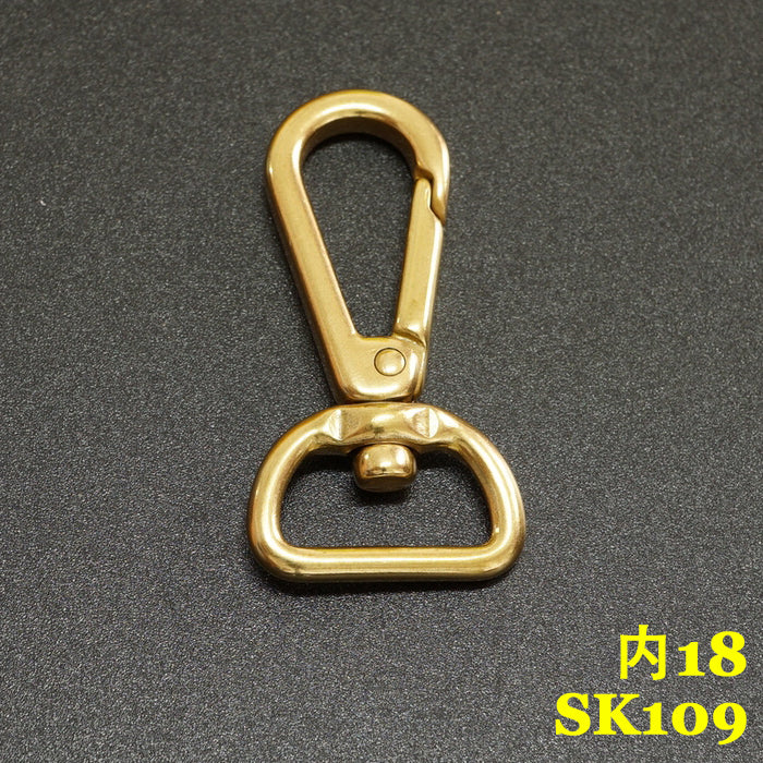 2X Solid brass bag luggage snap hook clip lobster clasps Trigger key swivel part