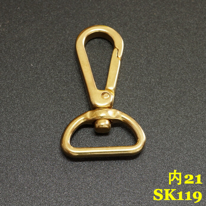 2X Solid brass bag luggage snap hook clip lobster clasps Trigger key swivel part