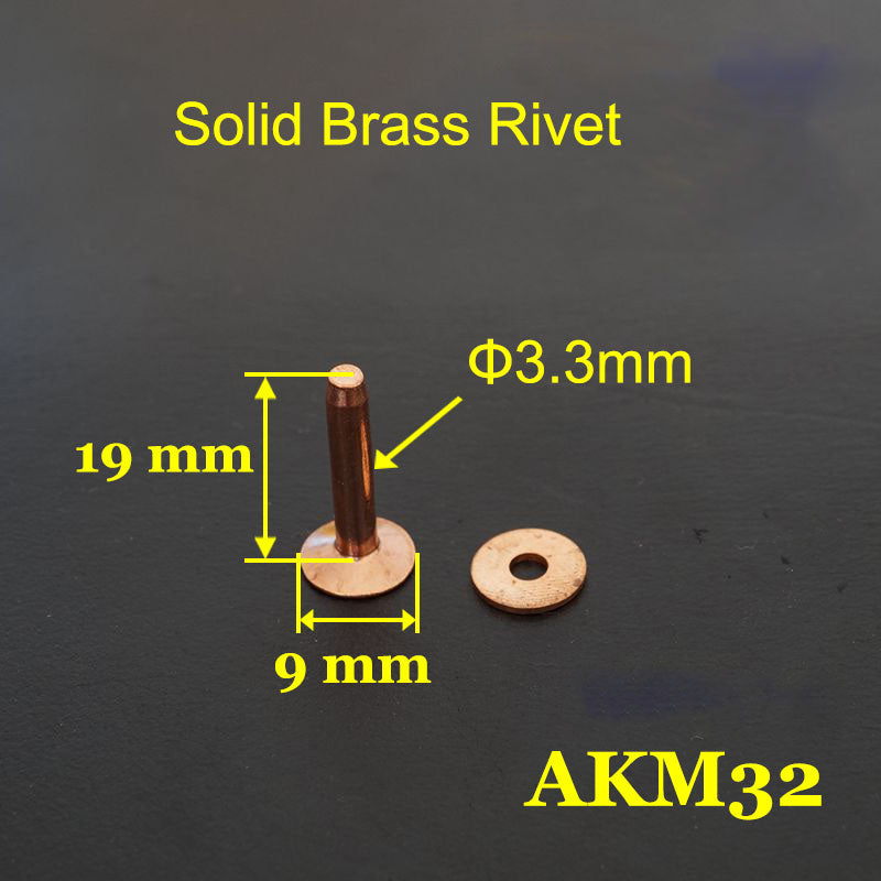 Quality 20pcs Leather Craft Wallet bag Solid Copper Nail Belt Luggage Rivet