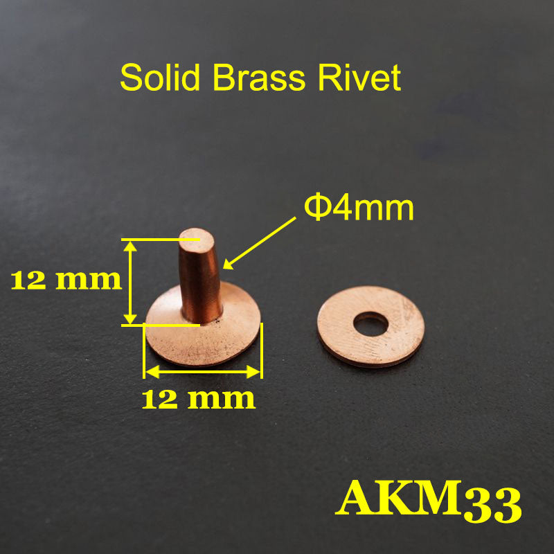 Quality 20pcs Leather Craft Wallet bag Solid Copper Nail Belt Luggage Rivet