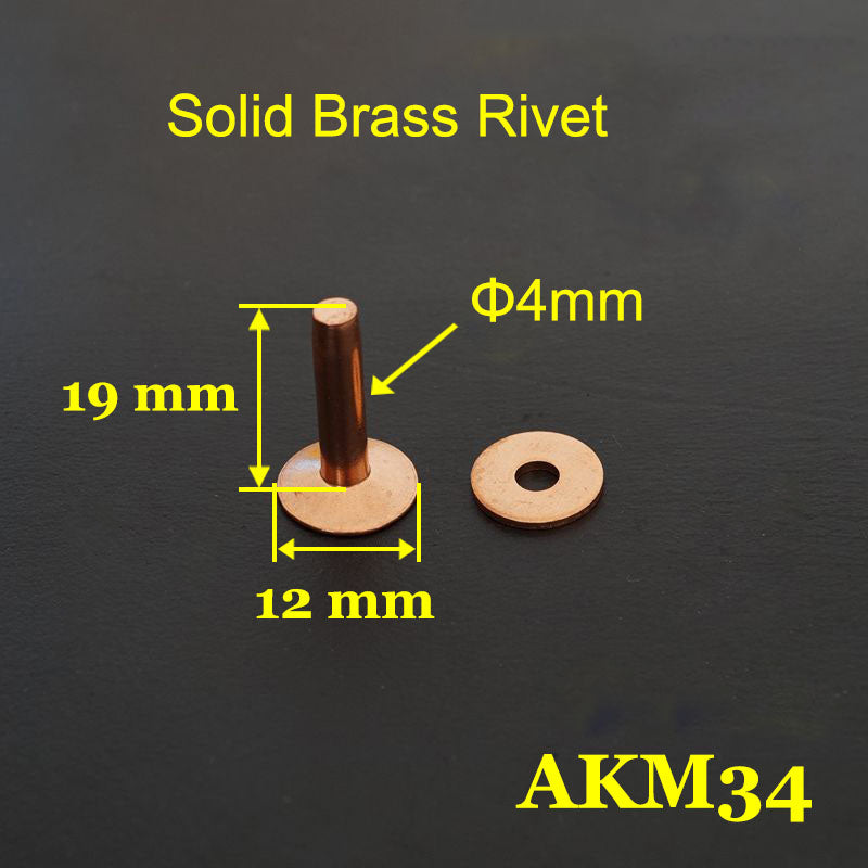 Quality 20pcs Leather Craft Wallet bag Solid Copper Nail Belt Luggage Rivet
