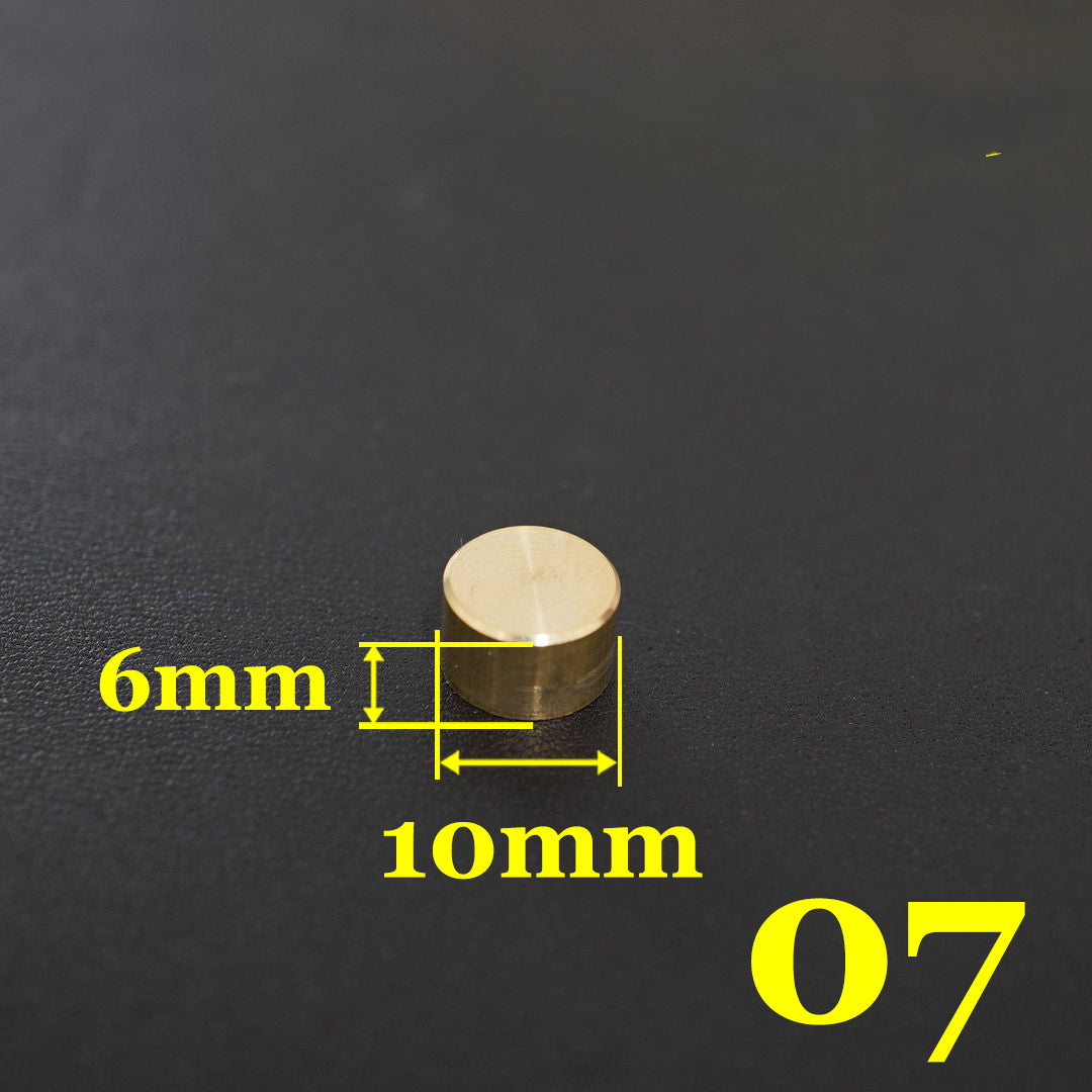 20 piezas de remaches para equipaje con tornillos de latón macizo para manualidades de cuero, accesorios tipo punk para clavos