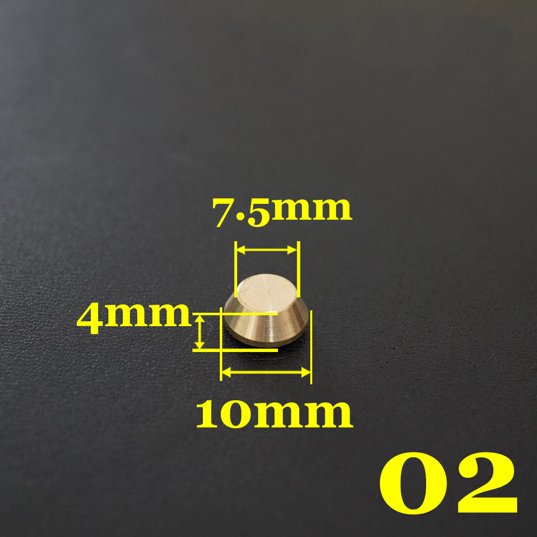 20 piezas de remaches para equipaje con tornillos de latón macizo para manualidades de cuero, accesorios tipo punk para clavos