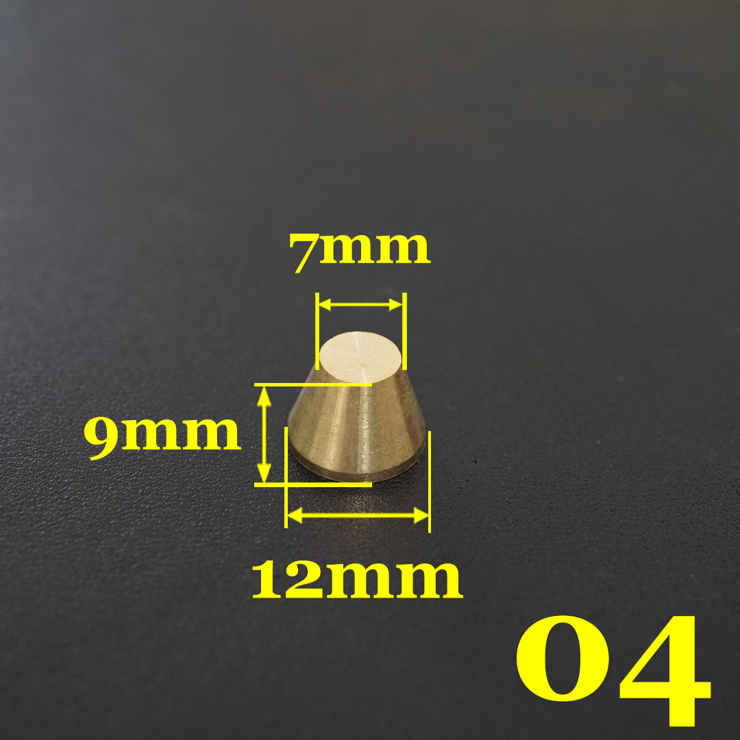 20 piezas de remaches para equipaje con tornillos de latón macizo para manualidades de cuero, accesorios tipo punk para clavos