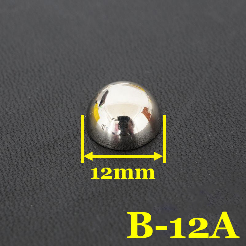 20X Leather Craft Solid Brass Screw Luggage Punk mushroom Nail stud Rivets 12mm