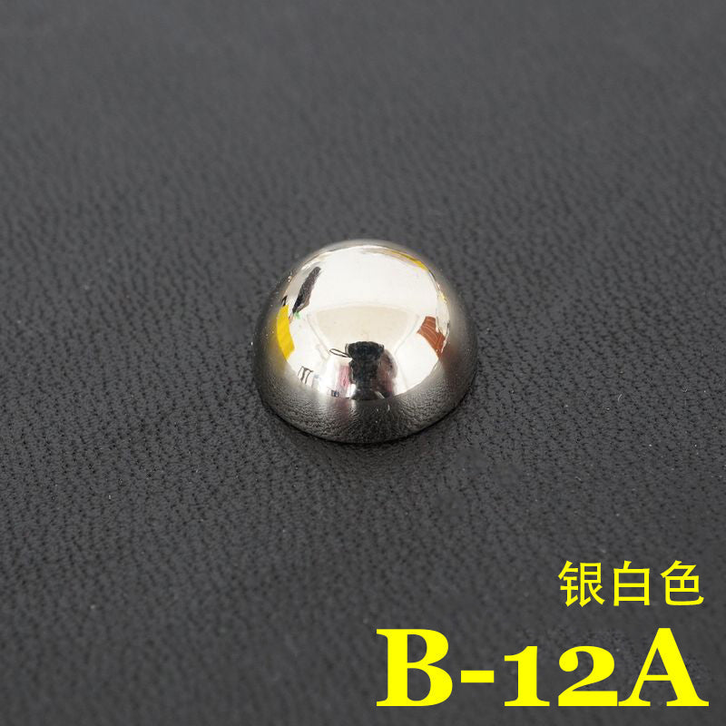 20X Leather Craft Solid Brass Screw Luggage Punk mushroom Nail stud Rivets 12mm
