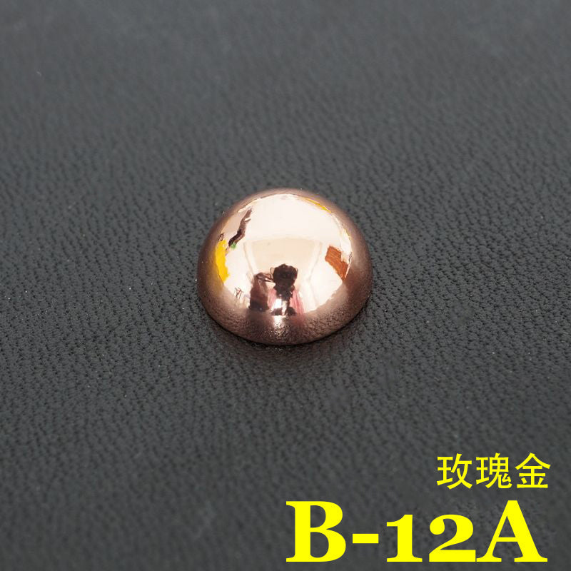 20X Leather Craft Solid Brass Screw Luggage Punk mushroom Nail stud Rivets 12mm