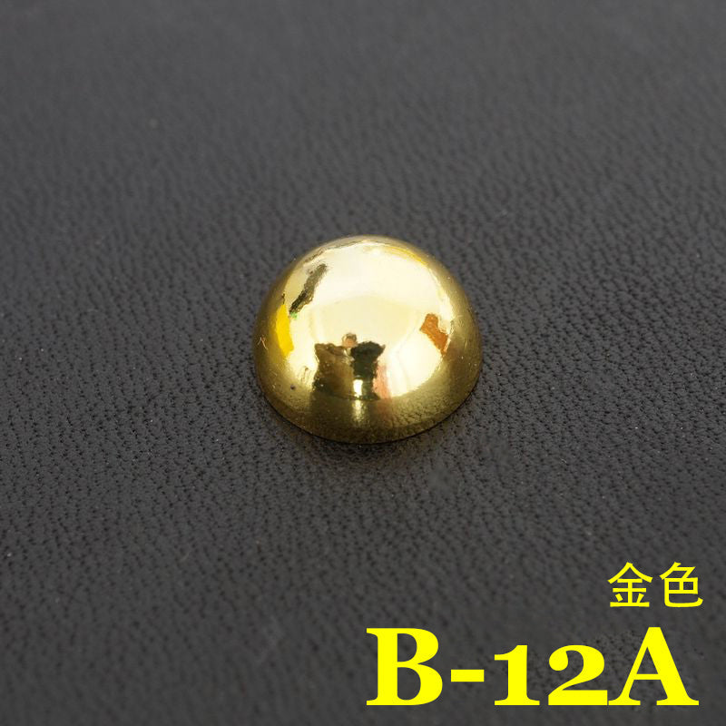 20X Leather Craft Solid Brass Screw Luggage Punk mushroom Nail stud Rivets 12mm
