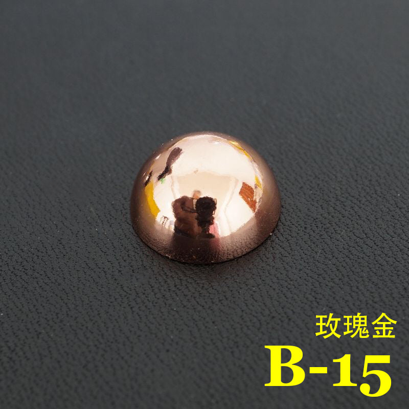 20X Leather Craft Solid Brass Screw Luggage Punk mushroom Nails studs Rivet 15mm
