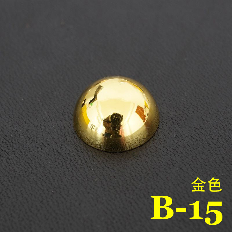 20X Leather Craft Solid Brass Screw Luggage Punk mushroom Nails studs Rivet 15mm
