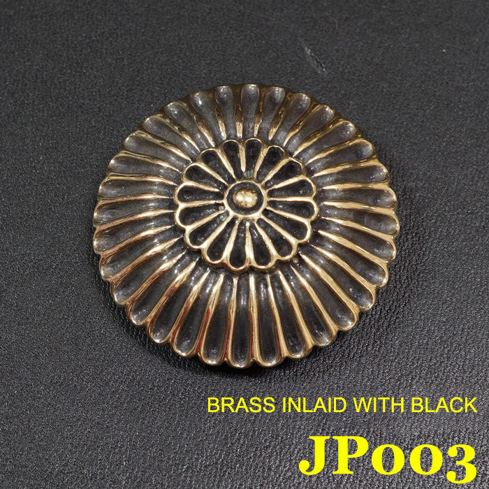 Brass knight badge button Leather Craft Art Rivet Stud Wallet bag Decor JP003