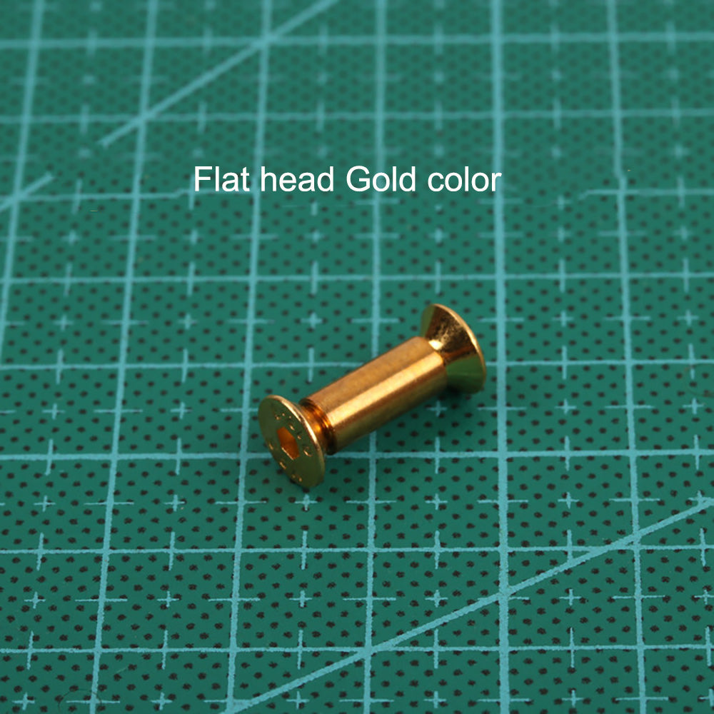 10 Flat/Round Head Screw Bolt Rivets Make Knife Handle Hex forming fastering Pin