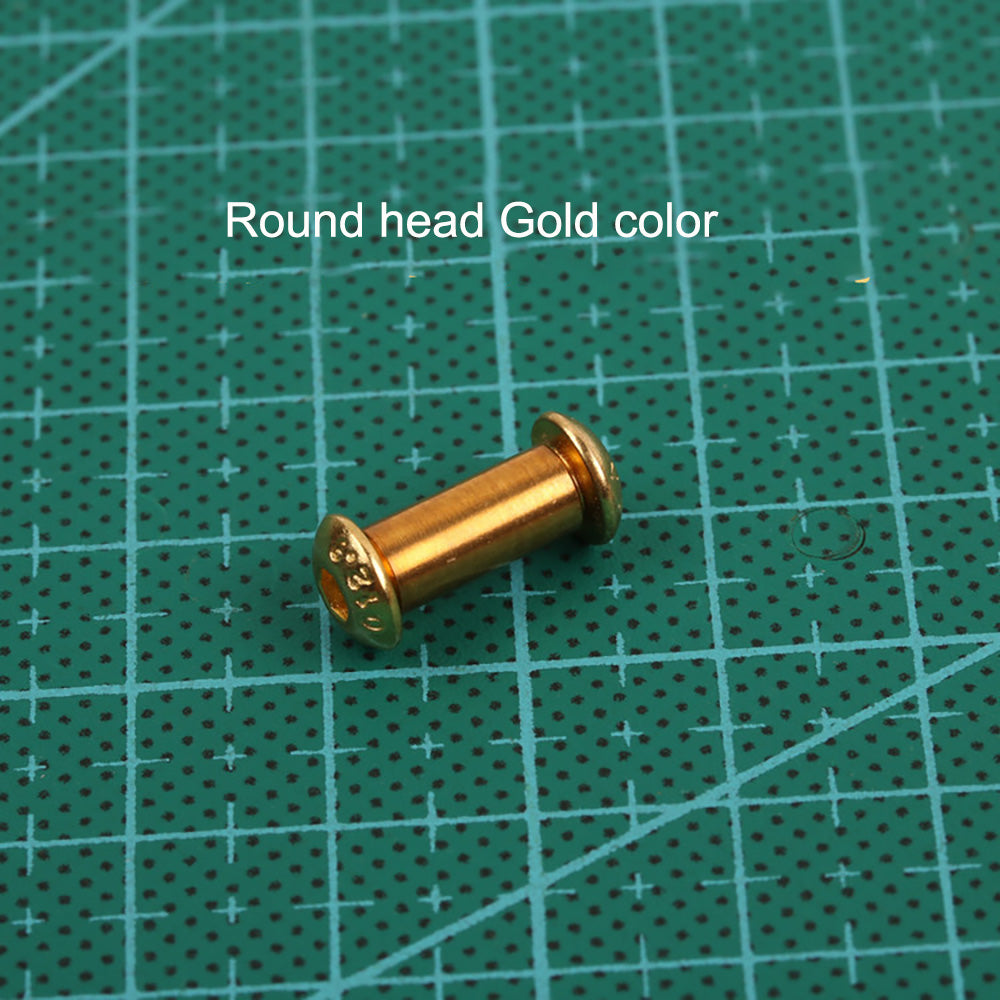 10 Flat/Round Head Screw Bolt Rivets Make Knife Handle Hex forming fastering Pin