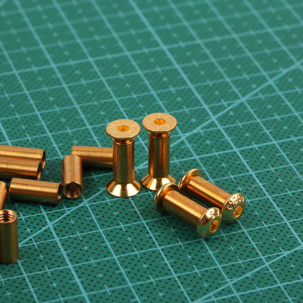 10 Flat/Round Head Screw Bolt Rivets Make Knife Handle Hex forming fastering Pin