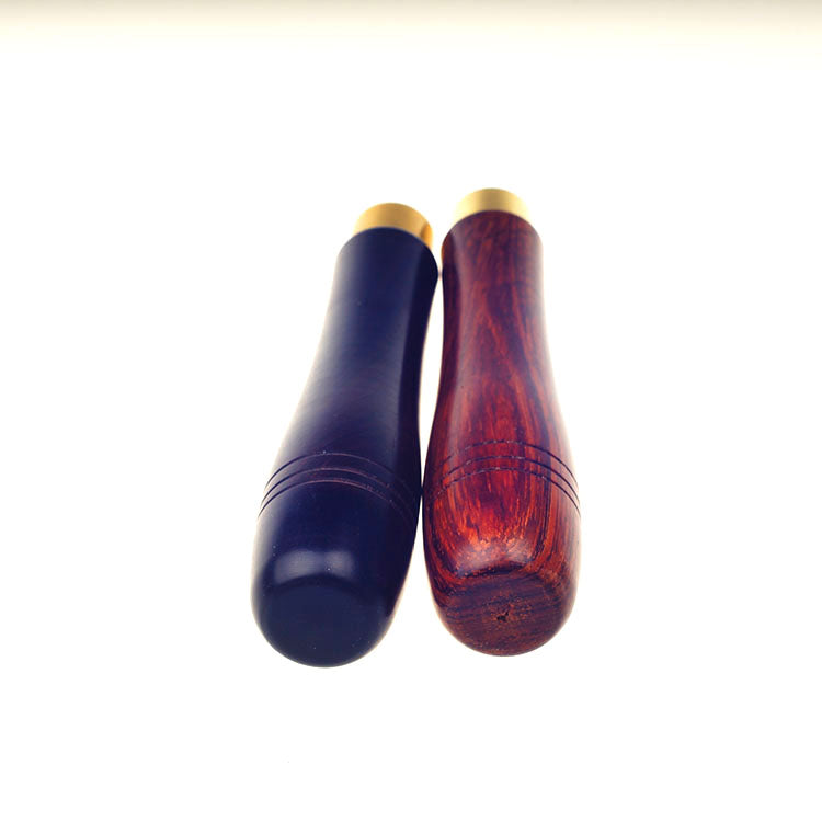 Luxury African blackwood sandalwood handle for leathercraft polish stick tool#4