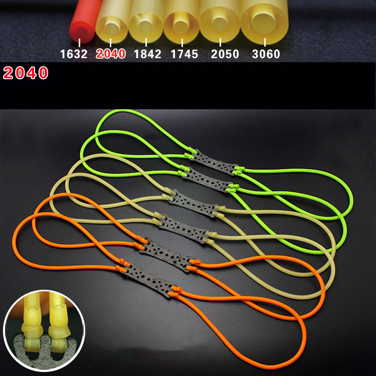 12pcs Elastic Natural Latex Rubber Band Tube for Hunting Slingshot Catapults