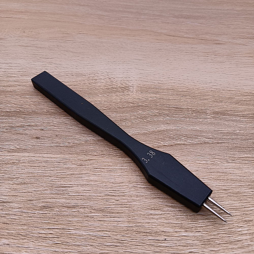 Leather Craft round Hole Black pricking iron chisel Stitching Punch Tool Diy set