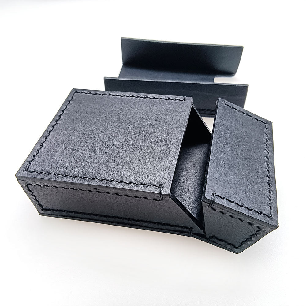 Handmade Custom Made Genuine Leather Cowhide Cigarette Case Pocket Holder Box