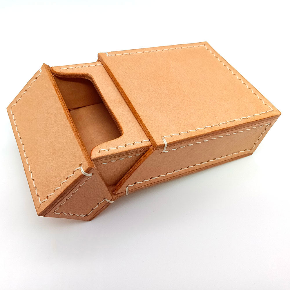 Handmade Custom Made Genuine Leather Cowhide Cigarette Case Pocket Holder Box