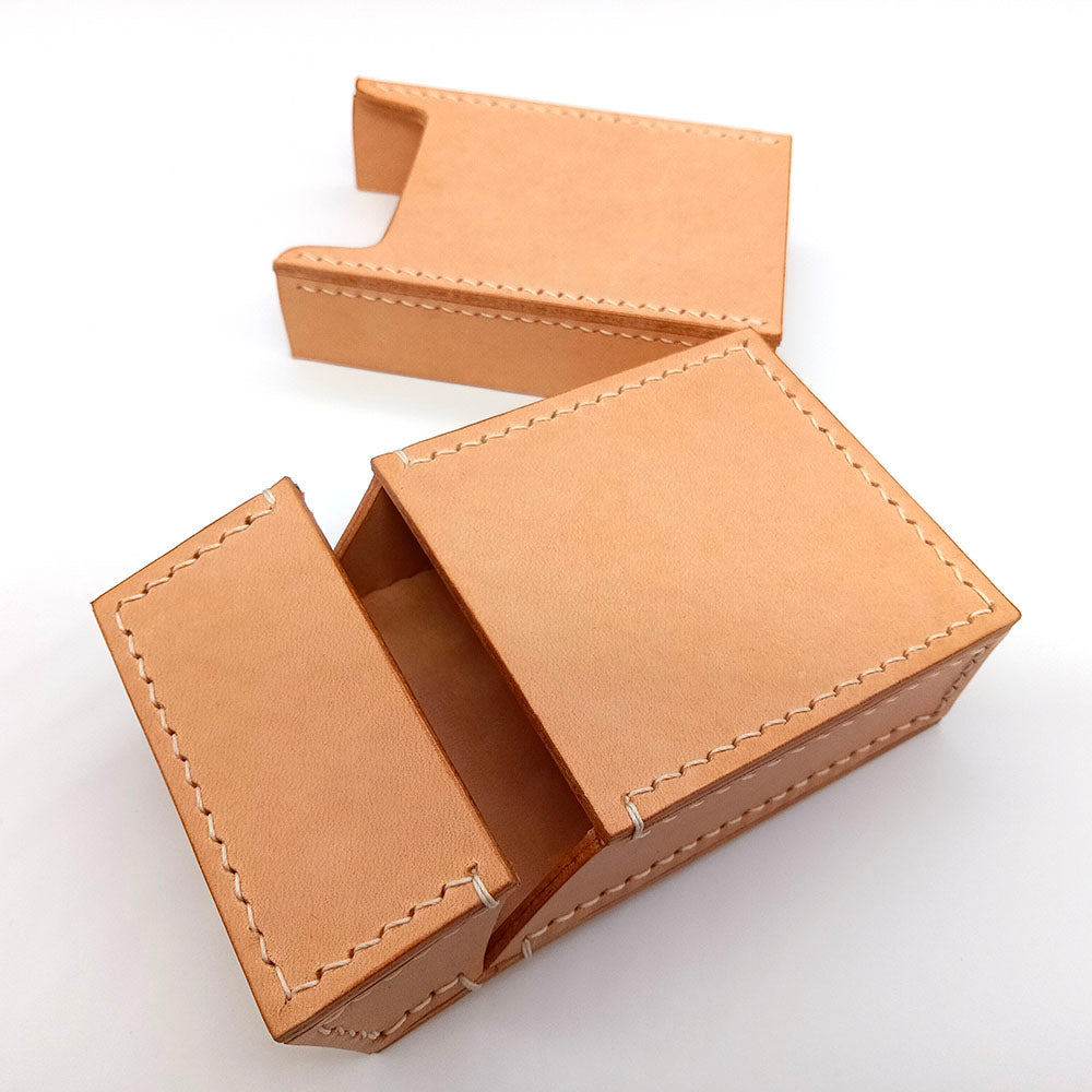 Handmade Custom Made Genuine Leather Cowhide Cigarette Case Pocket Holder Box