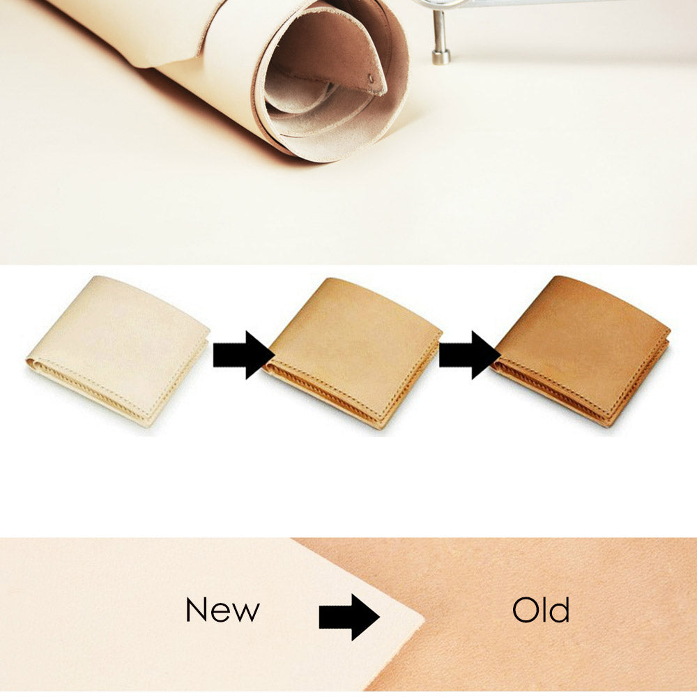 Beige Color Full Grain Vegetable Tanned Tooling Leather Material Leather craft Natural 2.0~3.0mm DIY