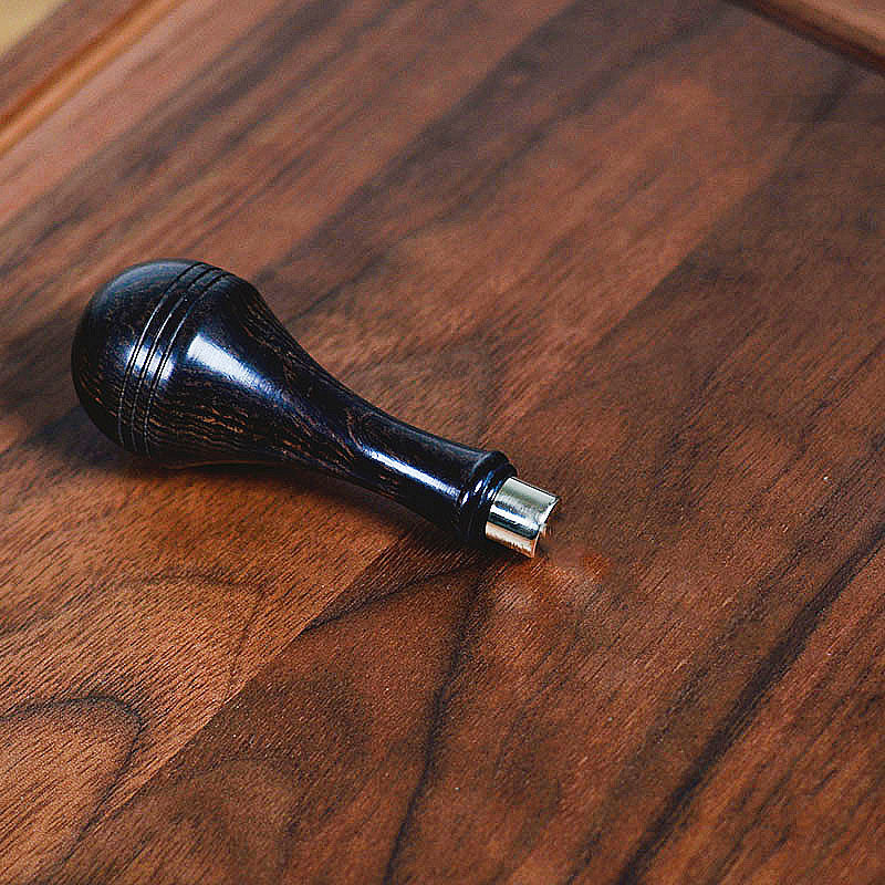 Leather Craft Ebony blackwood handle Sewing Tools Round Diamond Hexagon Awl DIY