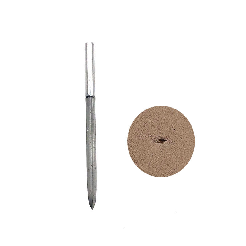 Leather Craft Ebony blackwood handle Sewing Tools Round Diamond Hexagon Awl DIY