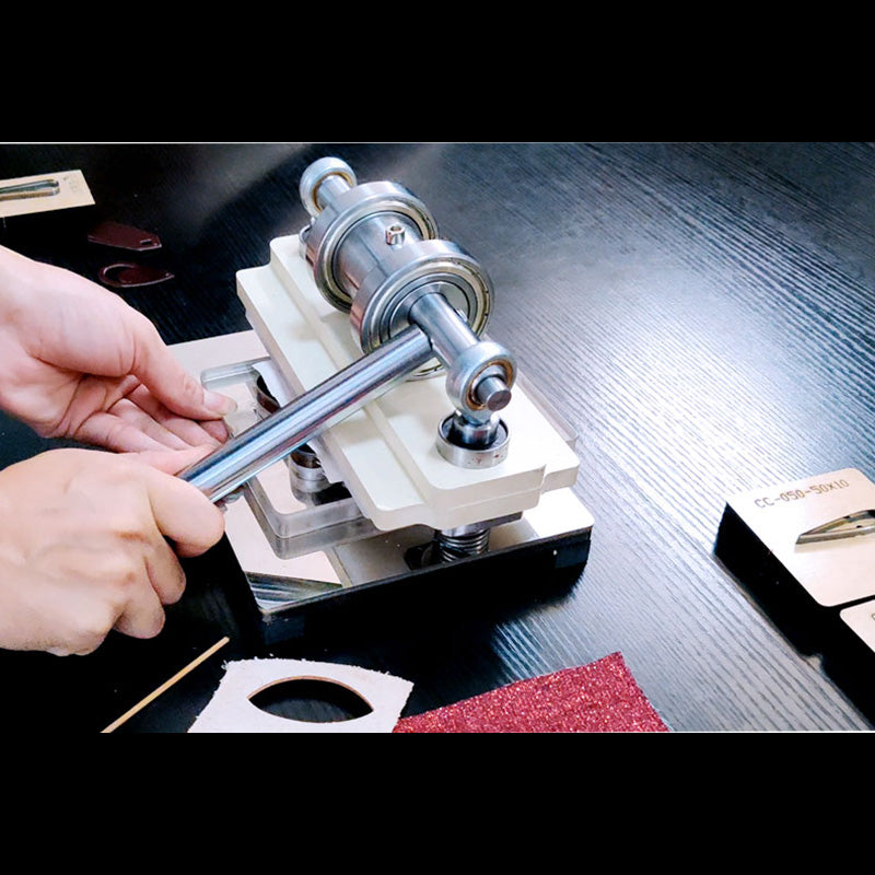 Stanzmaschine für Lederhandwerk, Papierform, Prägeschneider, Stanzpresse