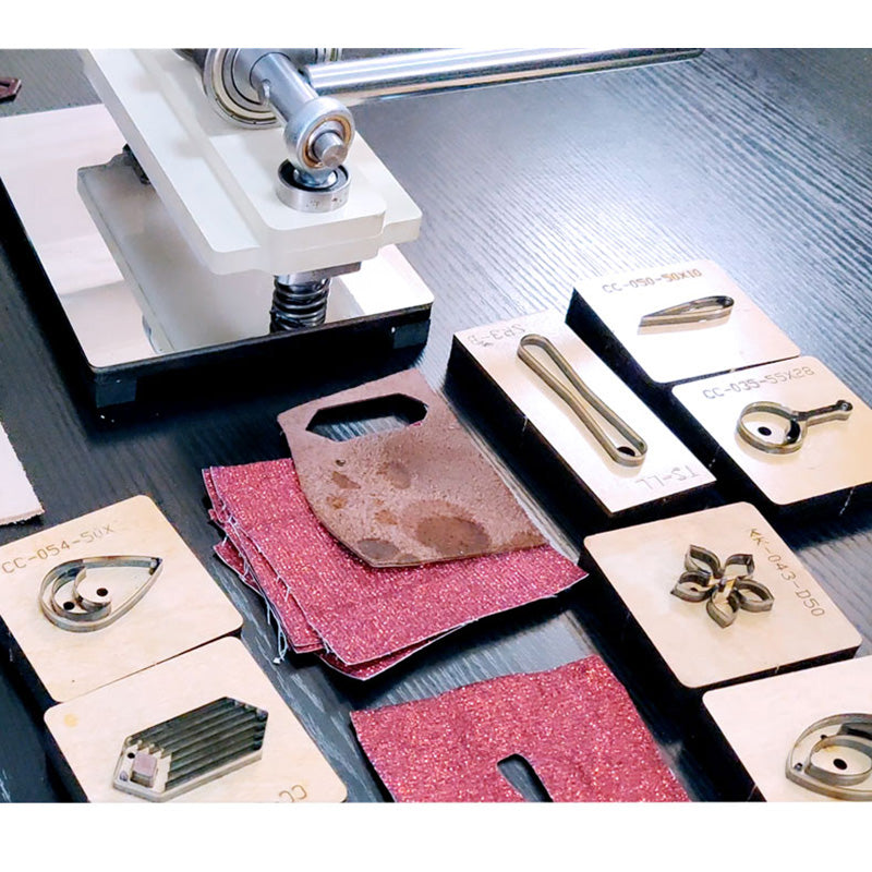 Stanzmaschine für Lederhandwerk, Papierform, Prägeschneider, Stanzpresse