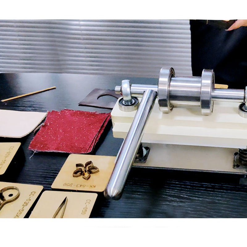 Stanzmaschine für Lederhandwerk, Papierform, Prägeschneider, Stanzpresse