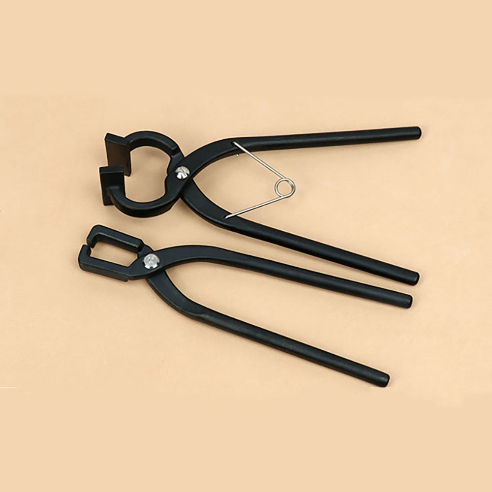 Leather Craft Steel Pressurized Edge Glat Tongs Wide Mouth Press Flat Nose Plier