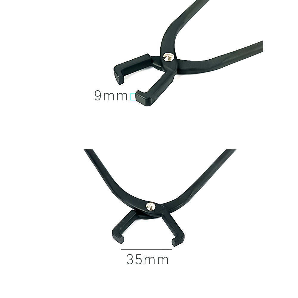 Leather Craft Steel Pressurized Edge Glat Tongs Wide Mouth Press Flat Nose Plier