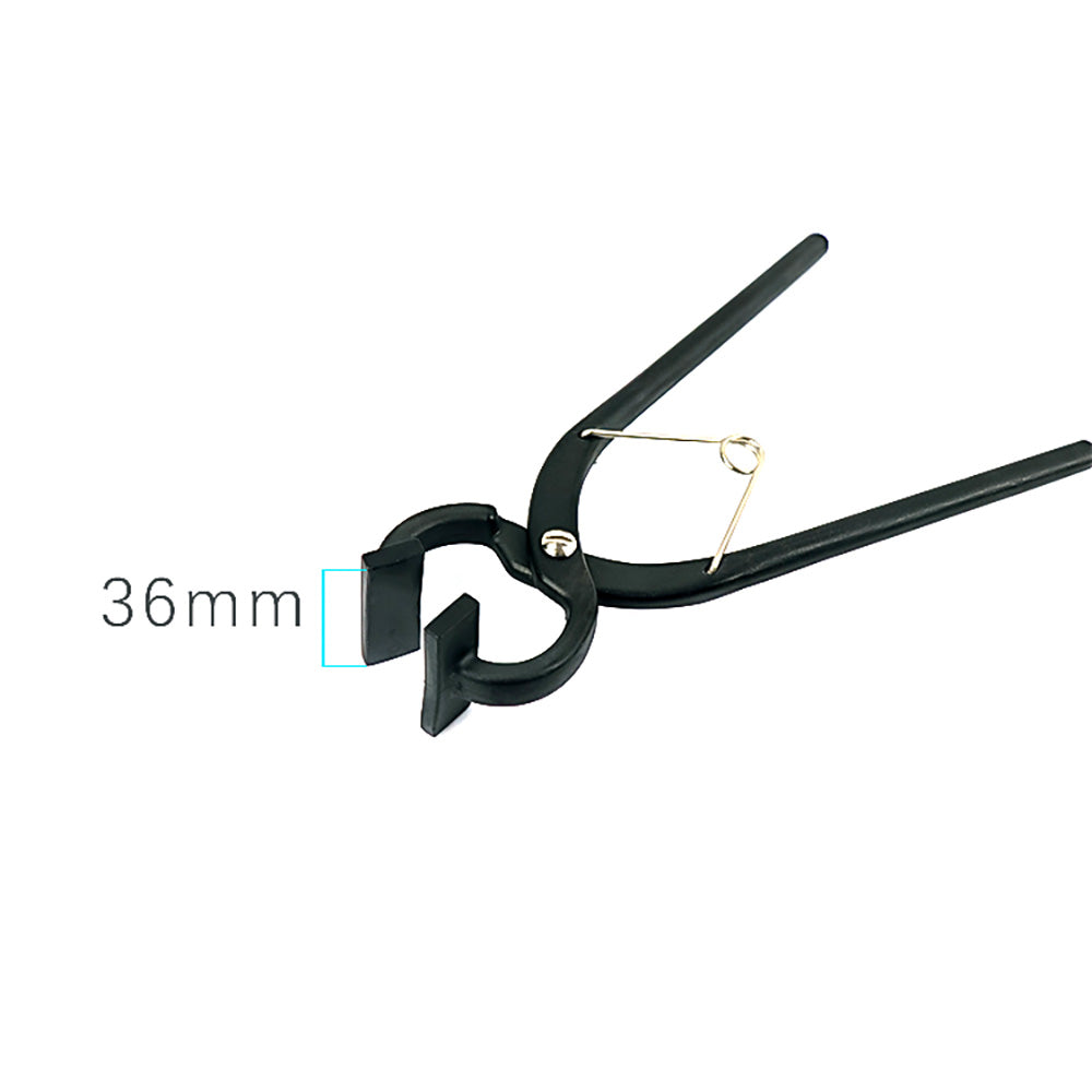 Leather Craft Steel Pressurized Edge Glat Tongs Wide Mouth Press Flat Nose Plier