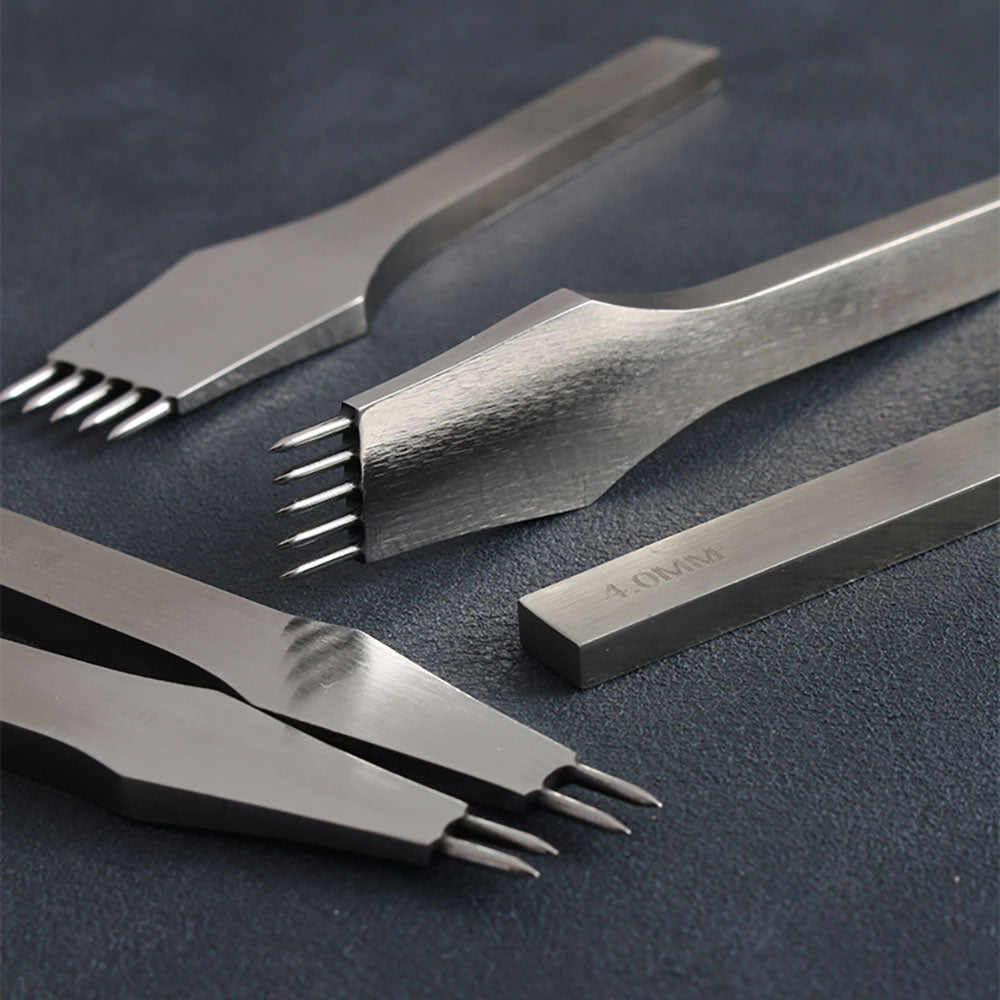 Leather Craft Tools round Hole pricking iron Stitching Hollow Punch Chisel Tools