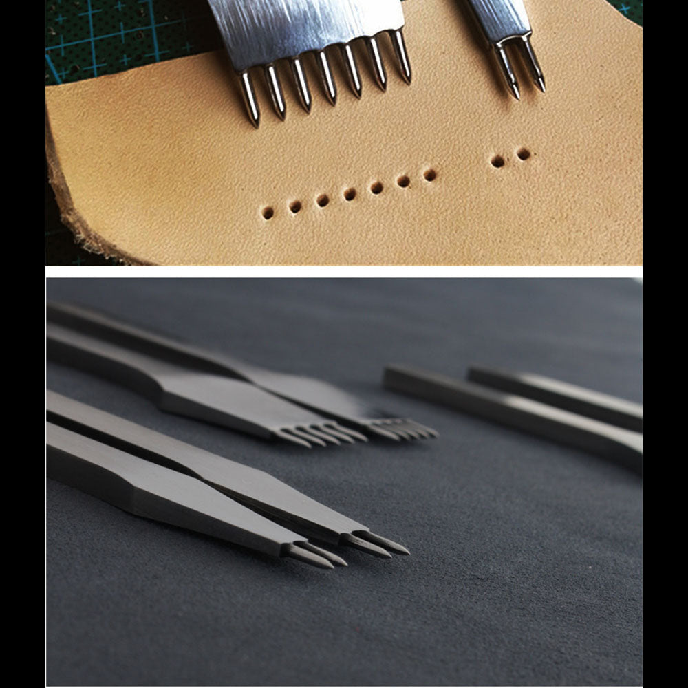 Leather Craft Tools round Hole pricking iron Stitching Hollow Punch Chisel Tools