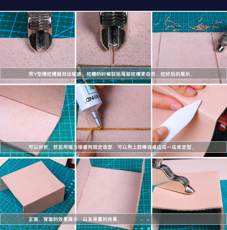 Lederhandwerk, verstellbarer Nähgroover, Lederhandwerk, Werkstatt-DIY-Werkzeug