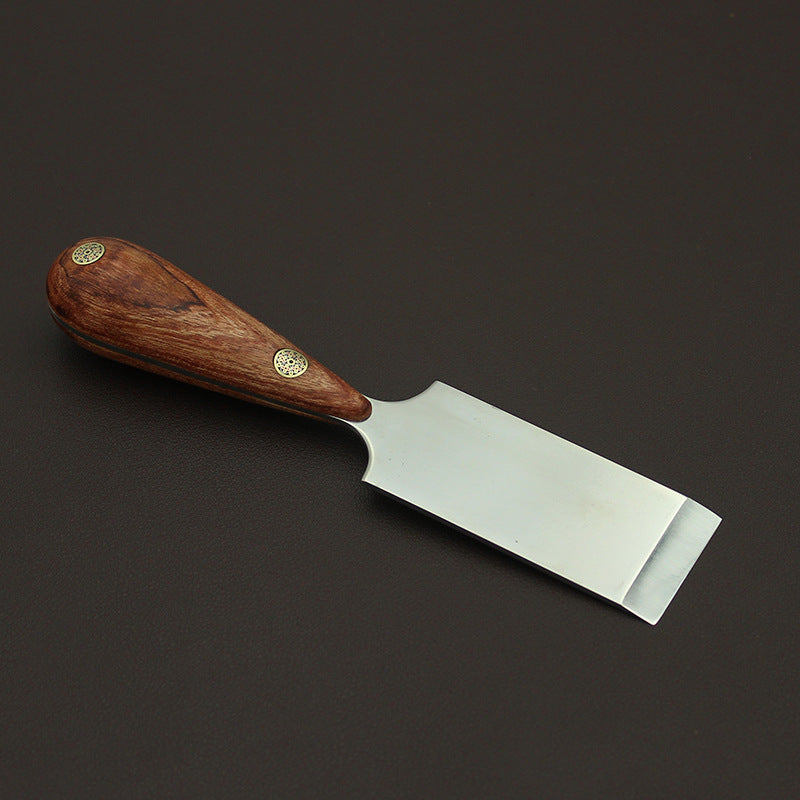 Leather Craft Edging Skiver M390 Steel Blade Rosewood Handle Cutting Knife DIY