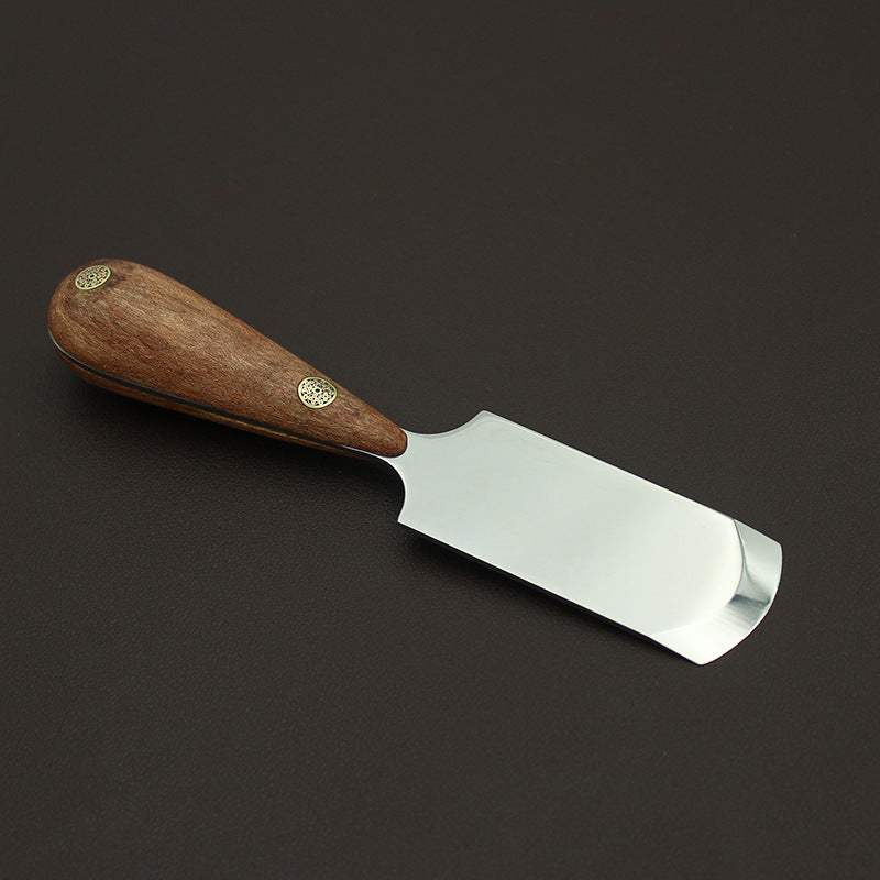 Leather Craft Edging Skiver M390 Steel Blade Rosewood Handle Cutting Knife DIY