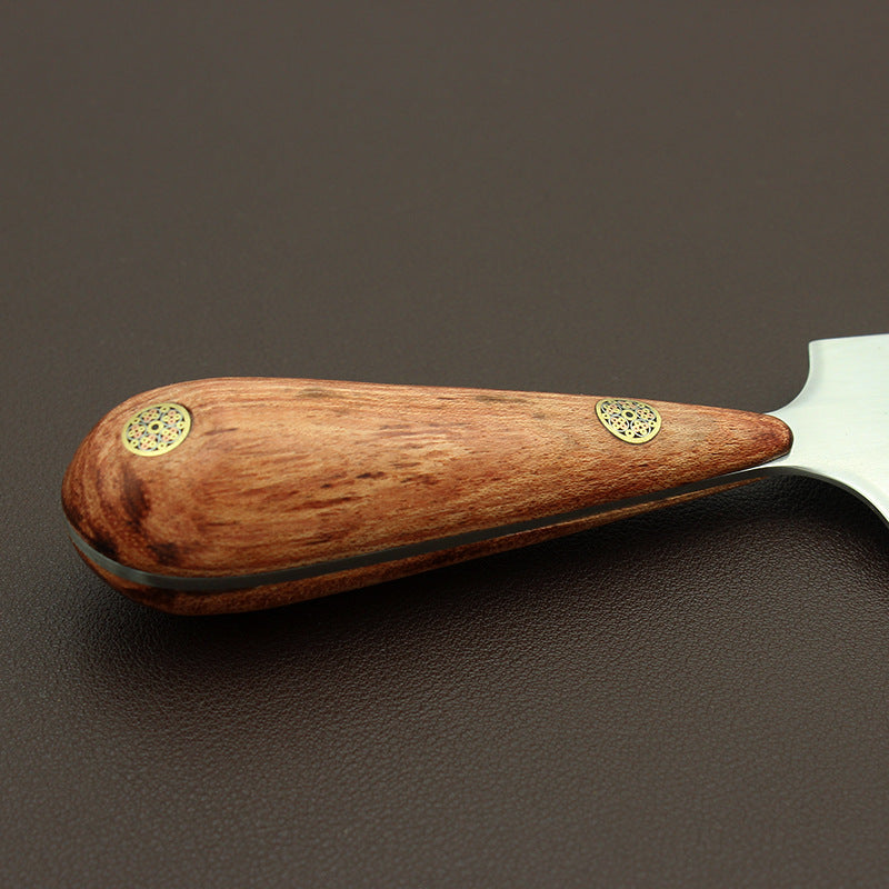 Leather Craft Edging Skiver M390 Steel Blade Rosewood Handle Cutting Knife DIY