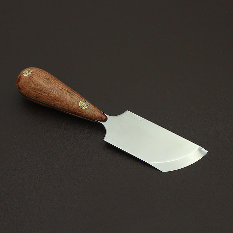 Leather Craft Edging Skiver M390 Steel Blade Rosewood Handle Cutting Knife DIY