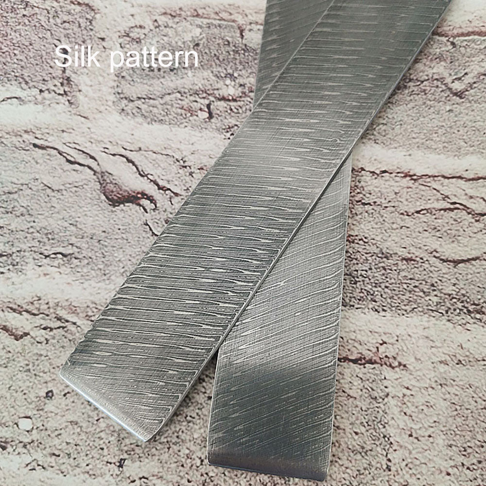 New Pattern Damascus Steel Billet Bar Blank Making Knife Blade Diy Material