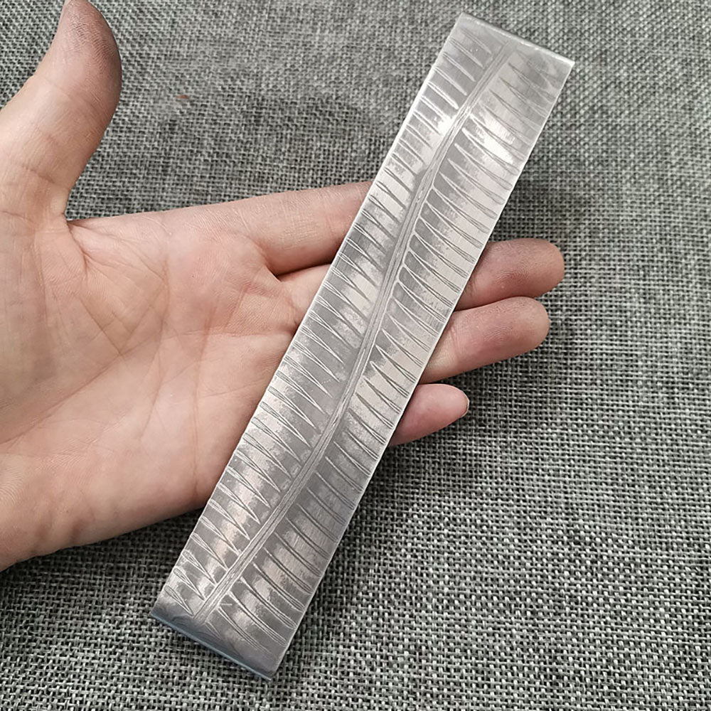 New Pattern Damascus Steel Billet Bar Blank Making Knife Blade Diy Material