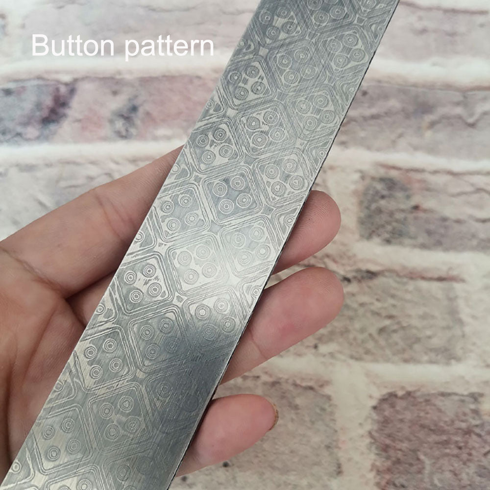 New Pattern Damascus Steel Billet Bar Blank Making Knife Blade Diy Material