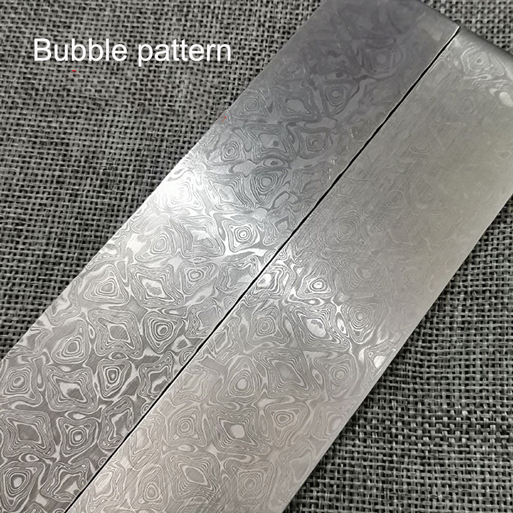 New Pattern Damascus Steel Billet Bar Blank Making Knife Blade Diy Material