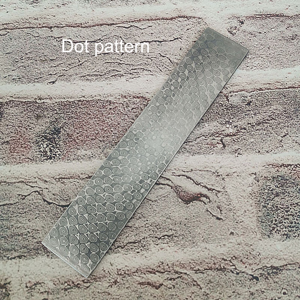 New Pattern Damascus Steel Billet Bar Blank Making Knife Blade Diy Material