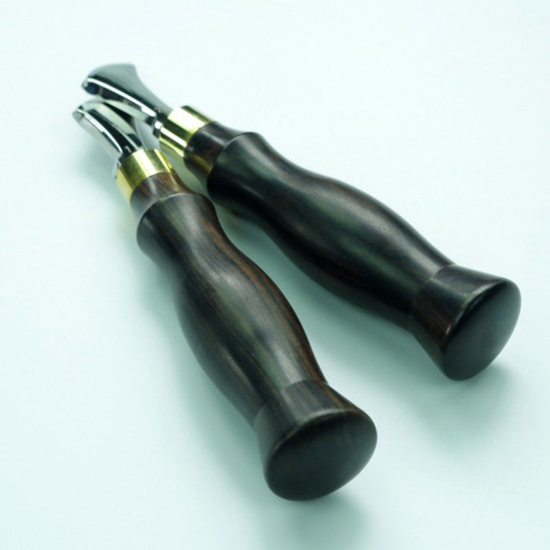 Leather Craft Stainless Steel Press Edge Sector Ebony Tool blackwood handle