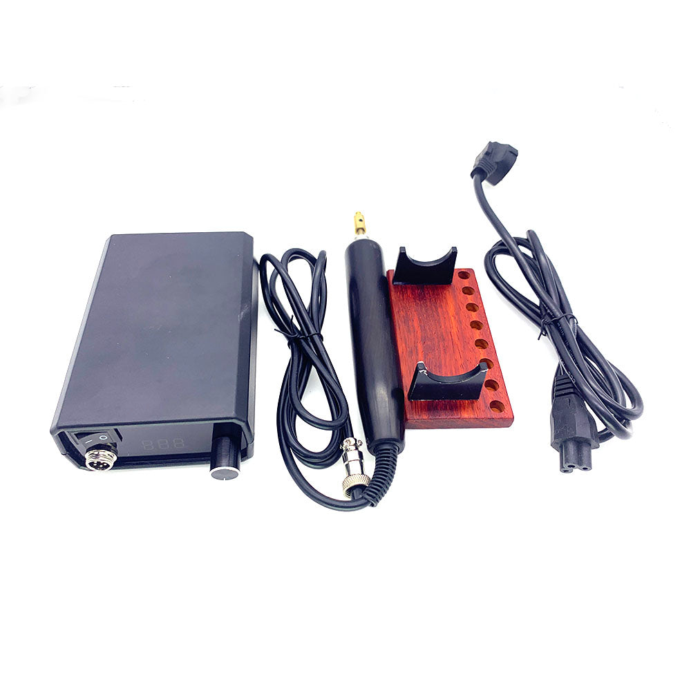 Leder Handwerk Elektrische Rillen Kanten Maschine Rand Creaser Crimper Werkzeug Set DIY
