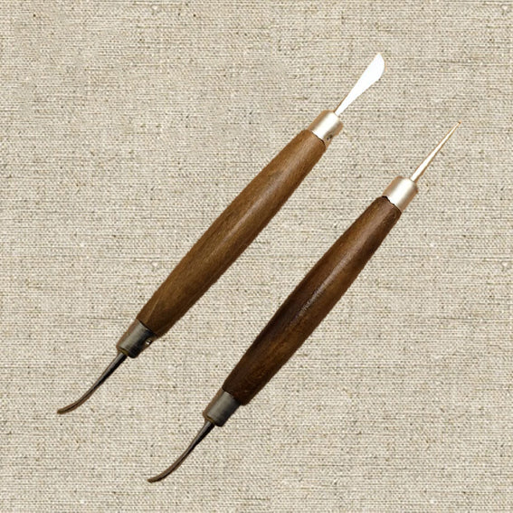Seiwa Leathercraft Modellierlöffel und Stift/Schnitzklinge, Werkzeug für Leder und PMC