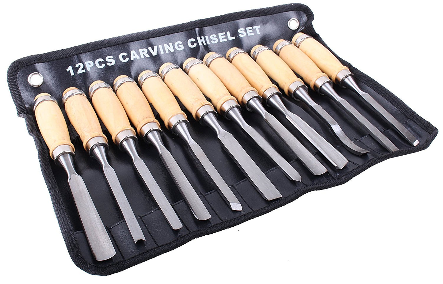 12PCS Wood Carving Hand Chisel carver/woodworking/lathe gougesTool Set Kit DIY